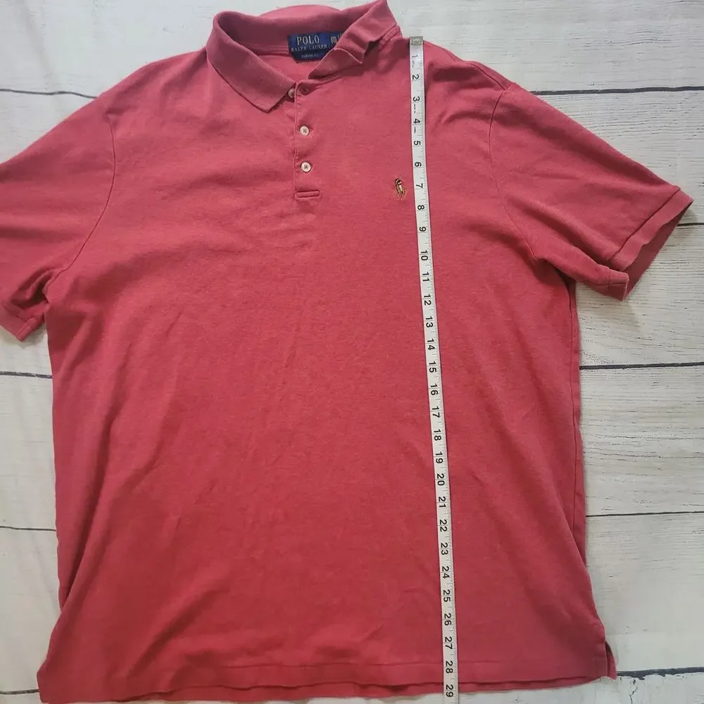 Polo Ralph Lauren Size XXL Men's Classic Fit‎ Short-Sleeve Polo Dusty Red